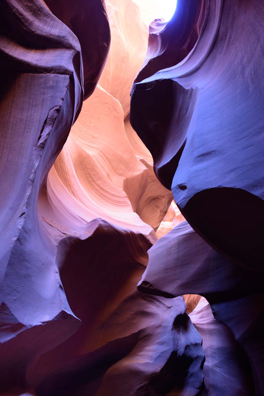 Formes étranges, structures et textures dans Antelope Canyon.