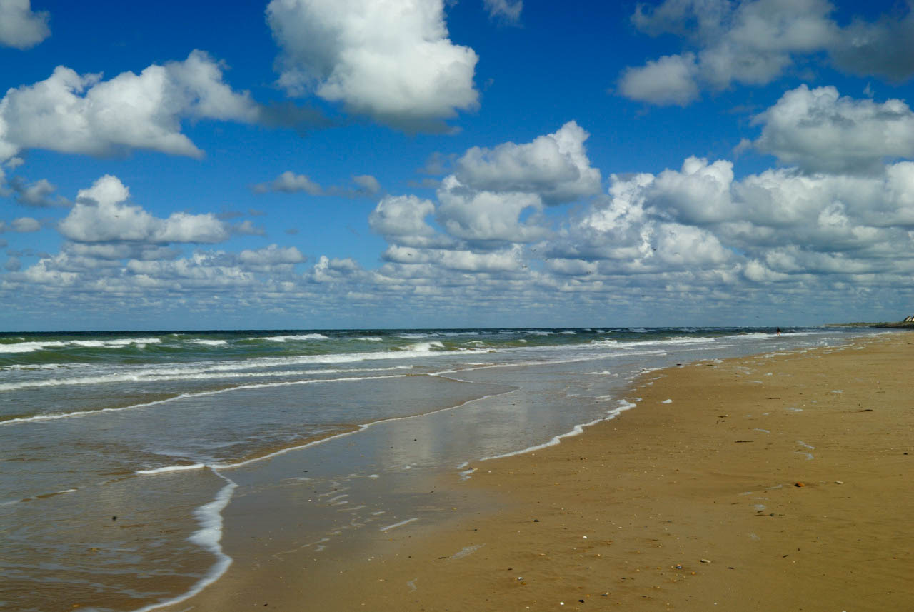 he beach of Arromanches in Normandy