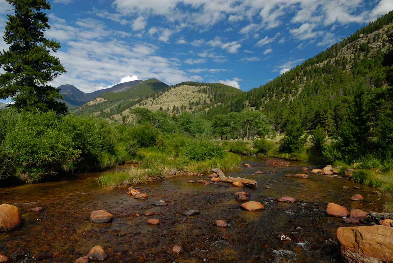 The Rocky Mountains in Colorado in United States.