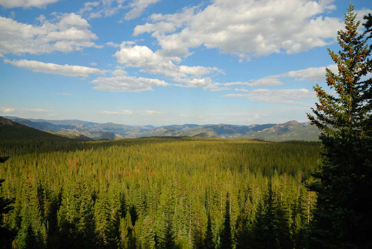 The Rocky Mountains in Colorado in United States.