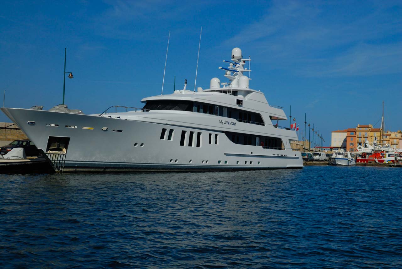Harbor of Saint-Tropez in the South of France.