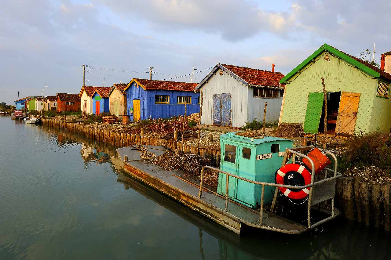 PLandscapes of the coast of Charente-Maritime, France.