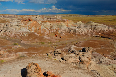 Paysages de la forêt pétrifiée dans l'état de l'Arizona. Photographies par Amar Guillen.