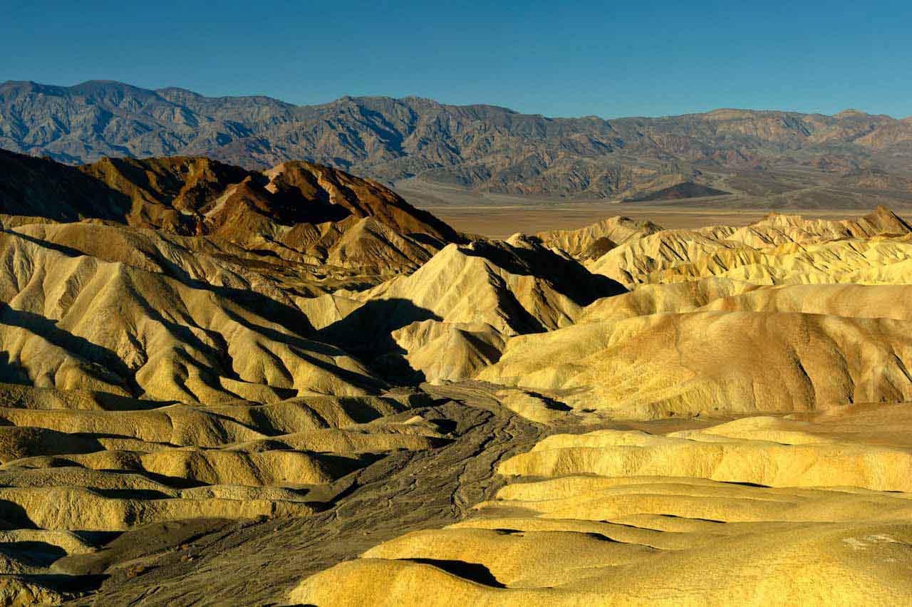Paysage de la Vallée de la Mort en Californie.