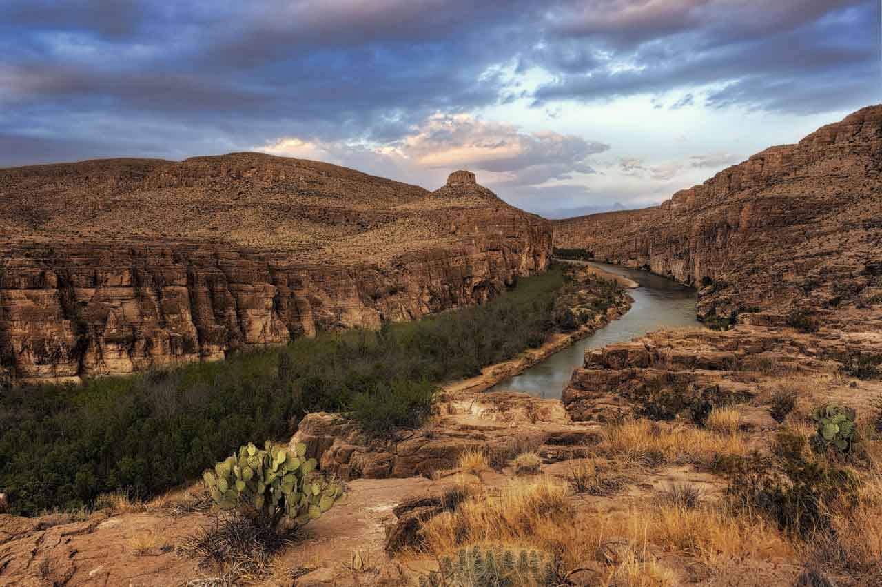 Le Rio Grande à Big Bend dans le sud du Texas.