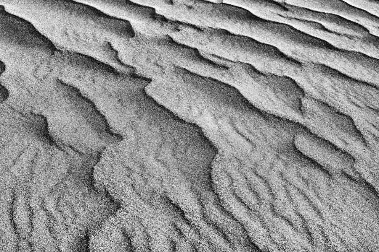 Détails d'une dune de sable à Great Sand Dunes dans le Colorado.