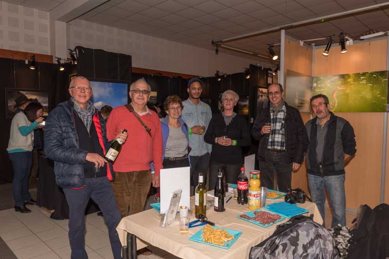L'exposition 'Ambiances sur les étangs de la Dombes' a été installée durant le festival international de nature de Montier en Der en novembre 2017.