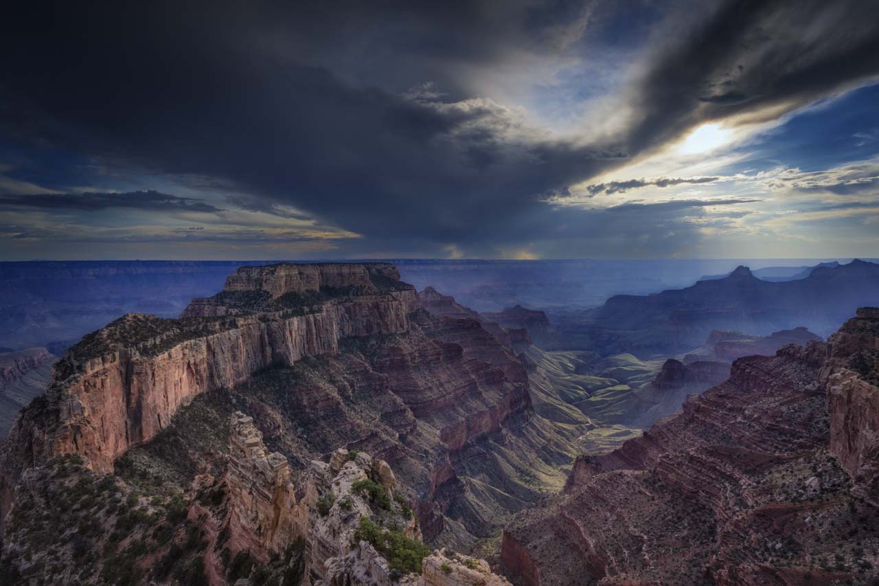 Paysage du Grand Canyon Nord en Arizona aux Etats-Unis.