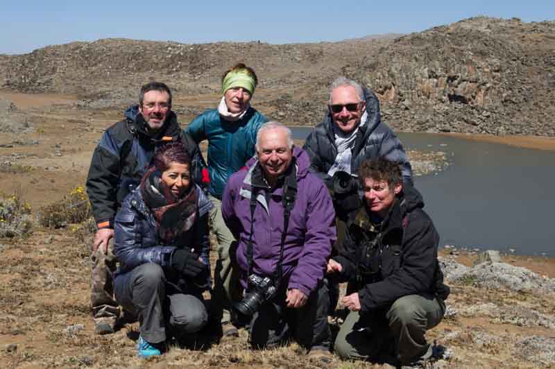 The participants of the photo workshop in Ethiopia: Philippe, Agnes, Isabelle, Henri, Patricia et Andrew