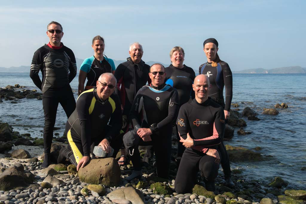 Les participants au voyage photo aux Philippines : Philippe, Eric, Emilie, Henri, Eric, Florance, Daniel et Vanessa.