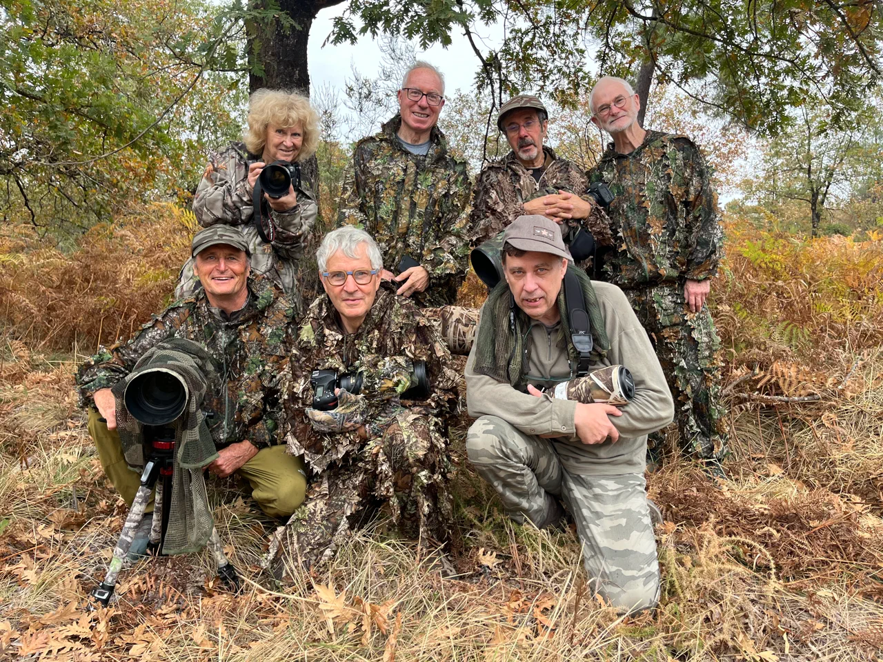 Les participants au stage de photo animalière brame du cerf du 26 septembre 2026 en Charente-Maritime.