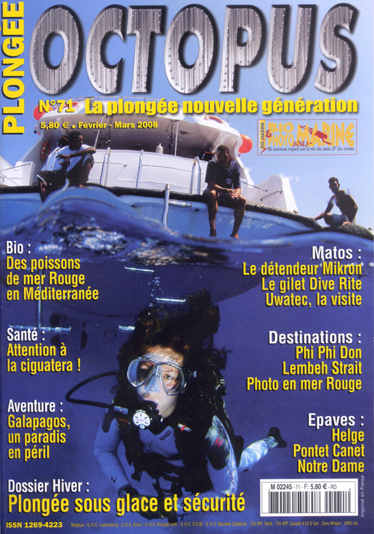 Article paru dans le magazine Plongée Magazine. Il relate le déroulement de nos stages photo sous-marine.