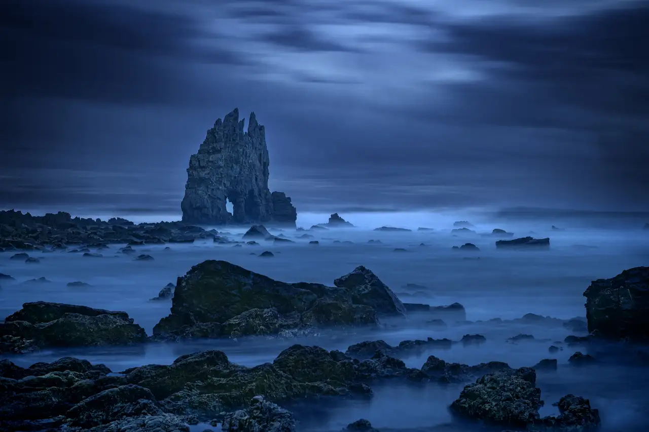 Paysage côtier des Asturies en Espagne