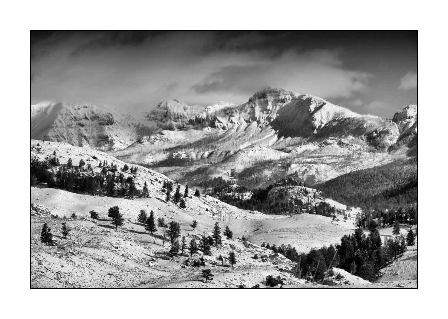 nuances-de-noirs-et-de-blancs/041-merveilles-naturelles-yellowstone-en-hiver/fr/02-paysage-enneige-yellowstone-noir-et-blanc-190127YELLAN0014B