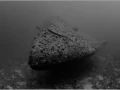 Epave du Salem Express en Mer Rouge en Egypte en noir et blanc.