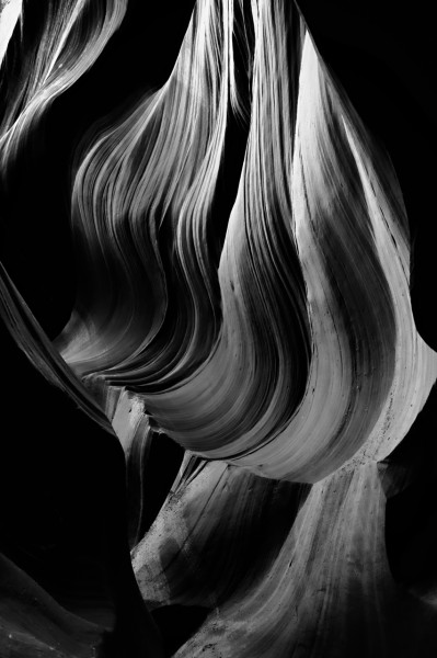 Antelope Canyon in black and white. Antelope Canyon in black and white.