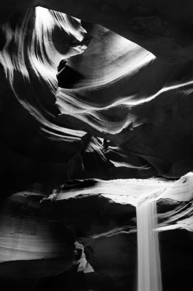 Antelope Canyon en noir et blanc. Antelope Canyon en noir et blanc.