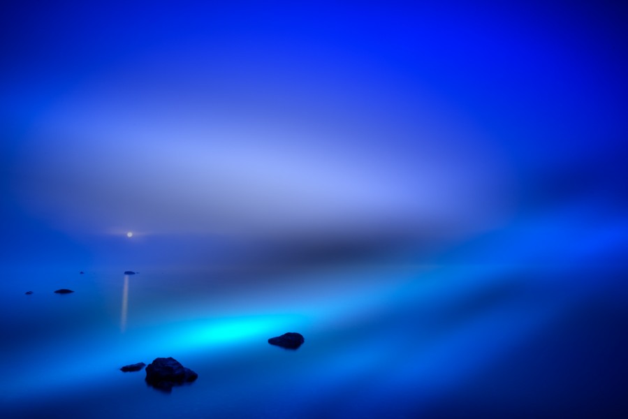 Blue hour at dawn on Yellowstone Lake. Blue hour at dawn on Yellowstone Lake.