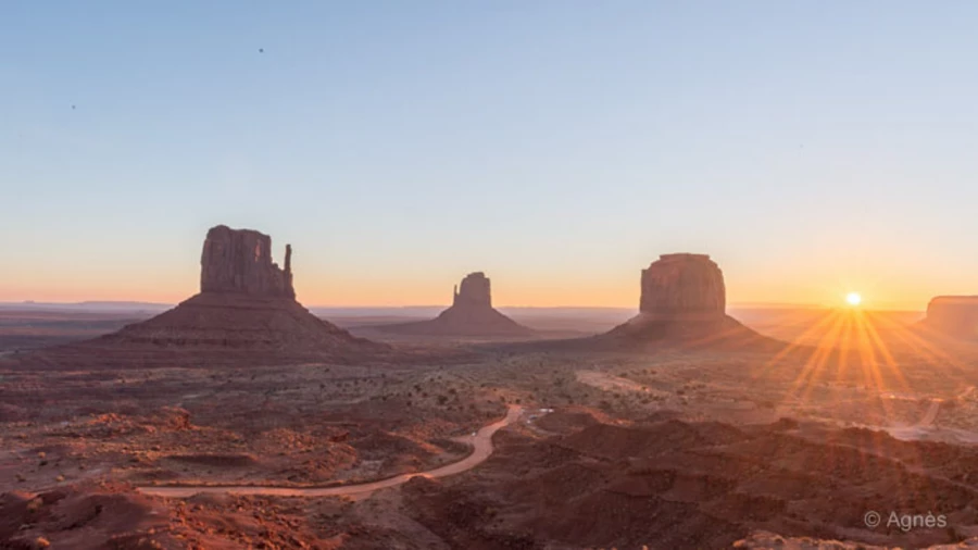 Photos of trainees during landscape photo workshops with Amar Gu