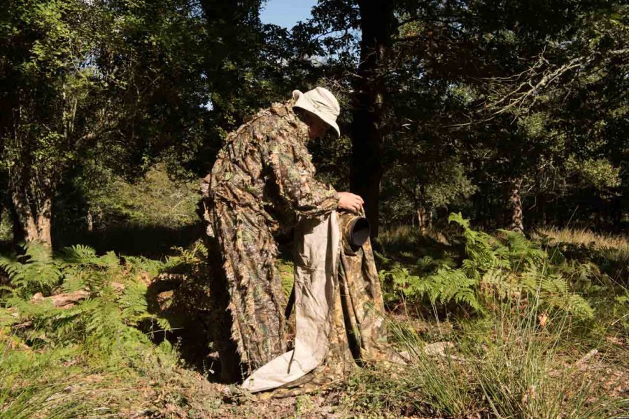 Using a cloth camera blind for rut of the deer by Amar Guillen, Using a cloth camera blind for rut of the deer by Amar Guillen,