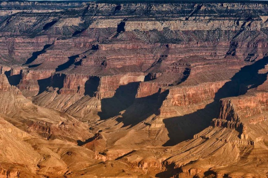 La rive sud du Grand Canyon dans l'état de l'Arizona aux Etats- La rive sud du Grand Canyon dans l'état de l'Arizona aux Etats-