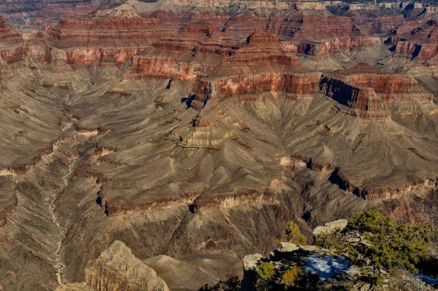 La rive sud du Grand Canyon dans l'état de l'Arizona aux Etats- La rive sud du Grand Canyon dans l'état de l'Arizona aux Etats-