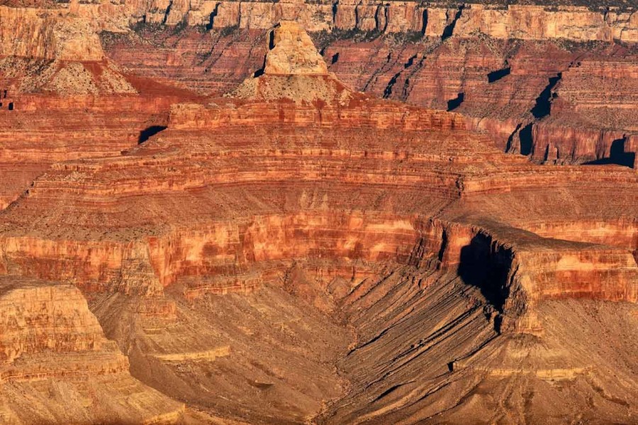 La rive sud du Grand Canyon dans l'état de l'Arizona aux Etats- La rive sud du Grand Canyon dans l'état de l'Arizona aux Etats-