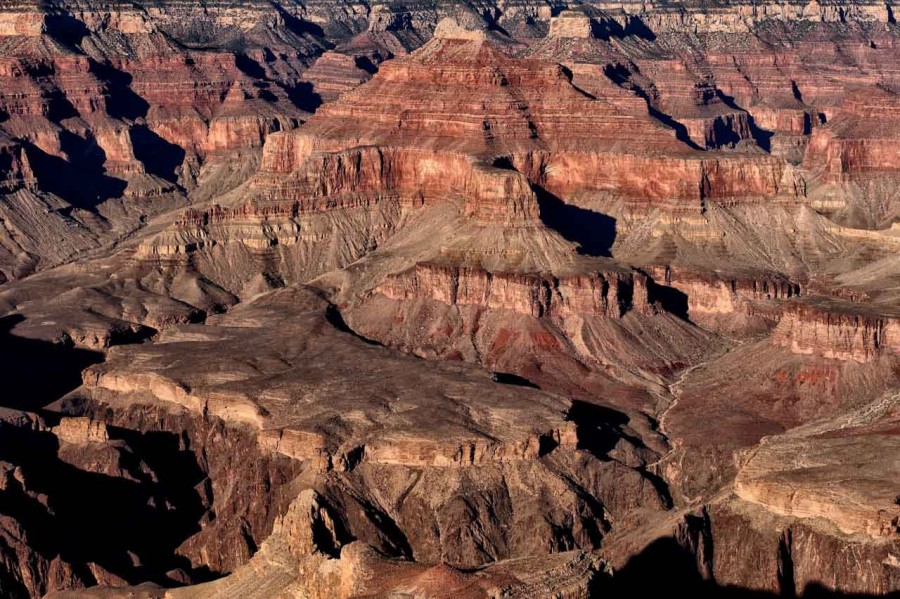 La rive sud du Grand Canyon dans l'état de l'Arizona aux Etats- La rive sud du Grand Canyon dans l'état de l'Arizona aux Etats-
