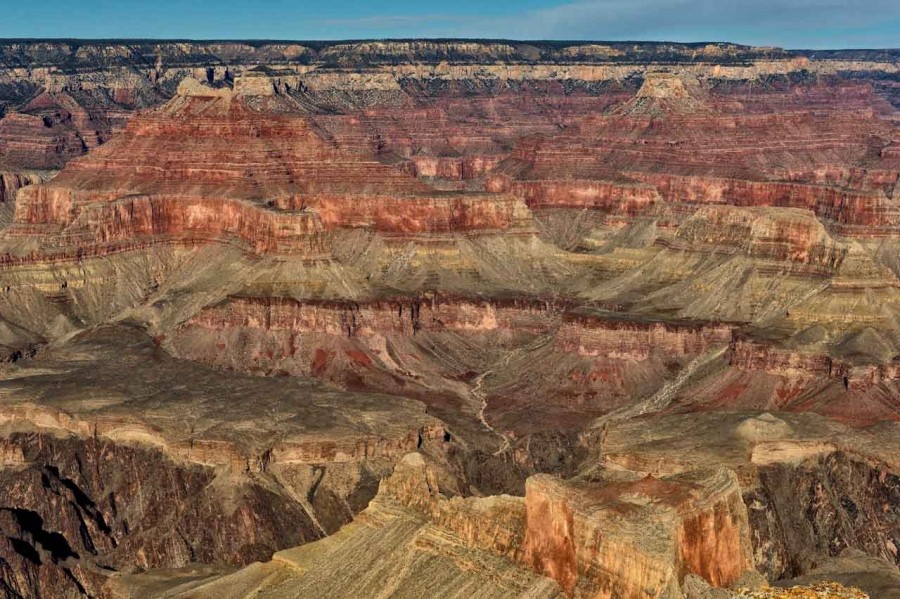 La rive sud du Grand Canyon dans l'état de l'Arizona aux Etats- La rive sud du Grand Canyon dans l'état de l'Arizona aux Etats-