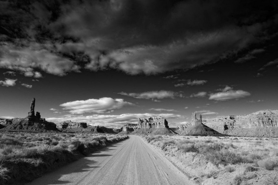 Paysage de Valley of the Gods dans l'Utah en noir et blanc. Paysage de Valley of the Gods dans l'Utah en noir et blanc.