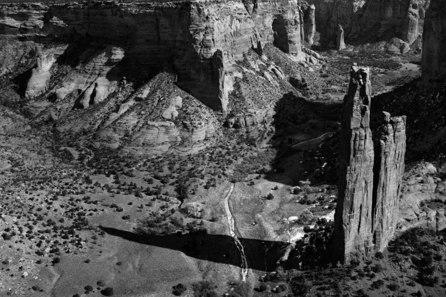 Photo du Canyon de Chelly dans l'Arizona en noir et blanc. Photo du Canyon de Chelly dans l'Arizona en noir et blanc.