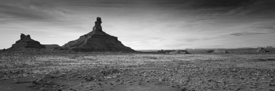 Paysage de Valley of the Gods dans l'Utah en noir et blanc. Paysage de Valley of the Gods dans l'Utah en noir et blanc.