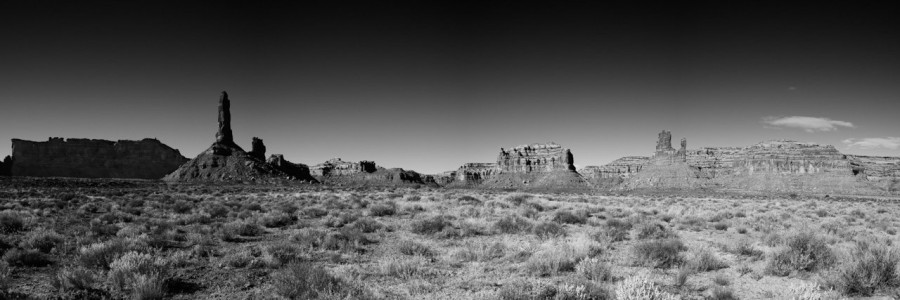 Paysage de Valley of the Gods dans l'Utah en noir et blanc. Paysage de Valley of the Gods dans l'Utah en noir et blanc.