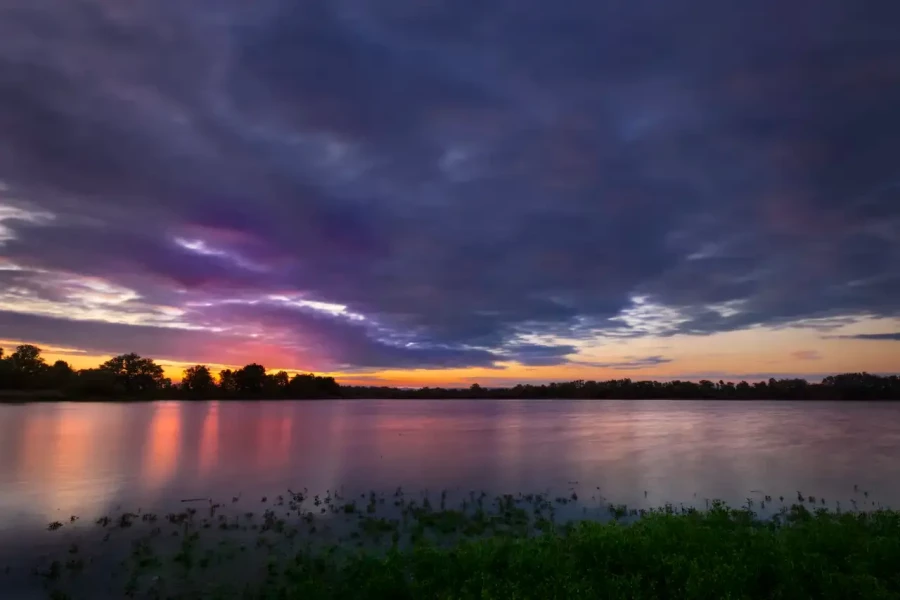 001 landscape the dombes pond color