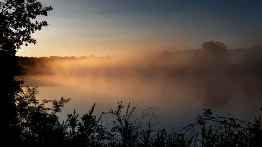 Paysage de la Haute-Saintonge en Charente-Maritime, France en couleur