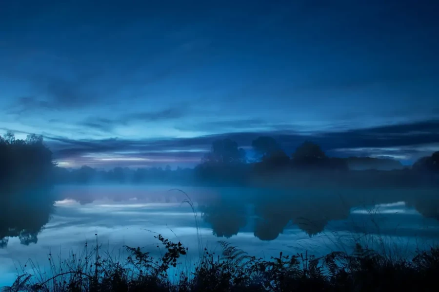 Landscape of Haute-Saintonge in Charente-Maritime, France, in color.