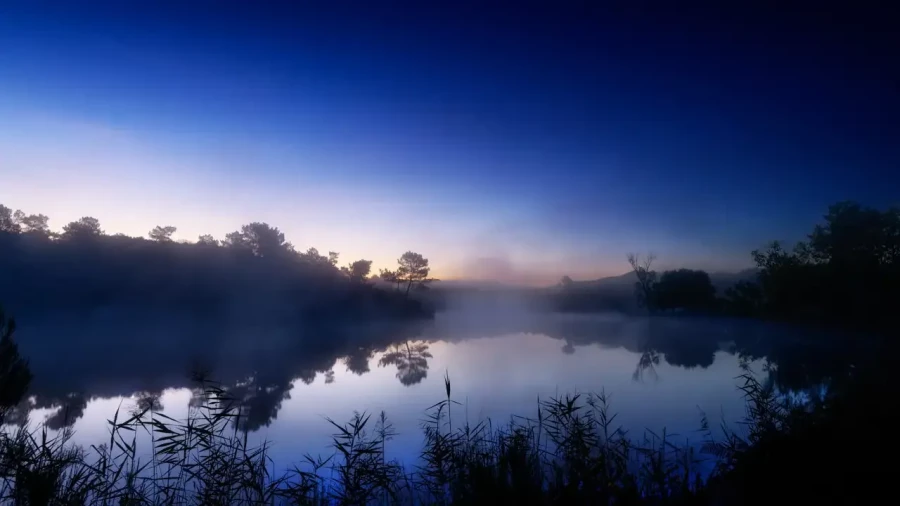 Landscape of Haute-Saintonge in Charente-Maritime, France, in color.