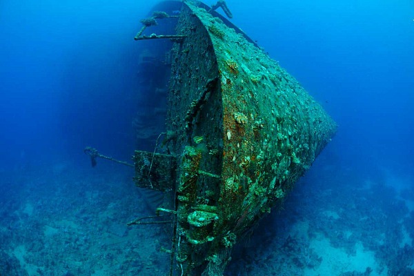 L'épave du Salem Express au large de Safaga en Mer Rouge en Egypte.