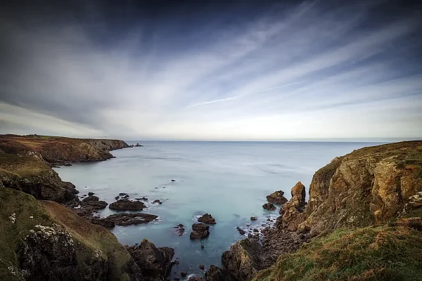 Seascape of South Finistere in Brittany in France: Pointe de Castelmeur. Fine art Photograph in color by Amar Guillen, photographer artist.
