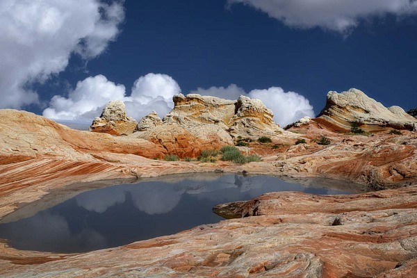 Paysage de Vermilion Cliffs en Arizona aux Etats-Unis.