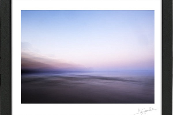 A fine art print of the coast of Scotland in my style Impression. That is a perfect gift for a birthday.