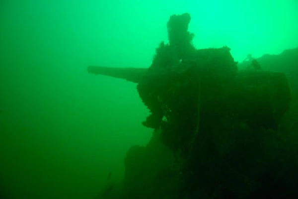 Underwater sceneries of Arromanches in Normandy, France. Photographs by Amar Guillen.