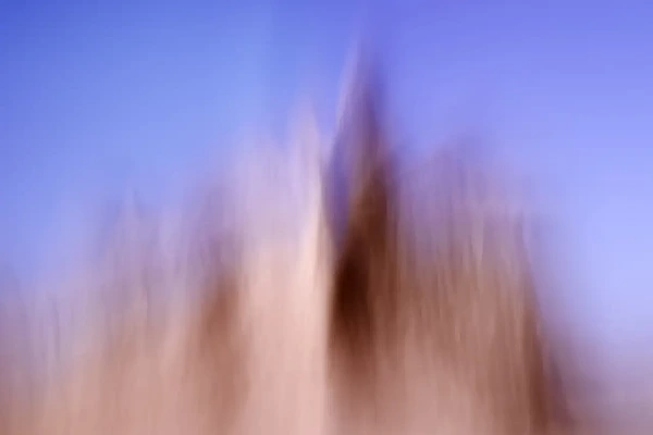 Landscape of the Badlands in South Dakota in United States in ICM. Fine art Photograph in black and white by Amar Guillen, photographer artist.