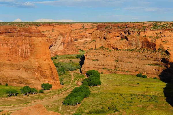 Landscape of Canyon de Chelly in Arizona.