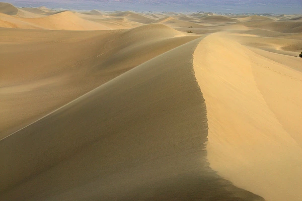 The sand dunes of Death Valley in California
