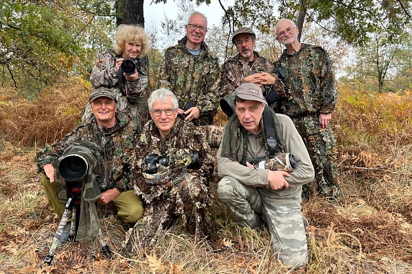 Les participants au stage de photo animalière brame du cerf du 26 septembre 2026 en Charente-Maritime.