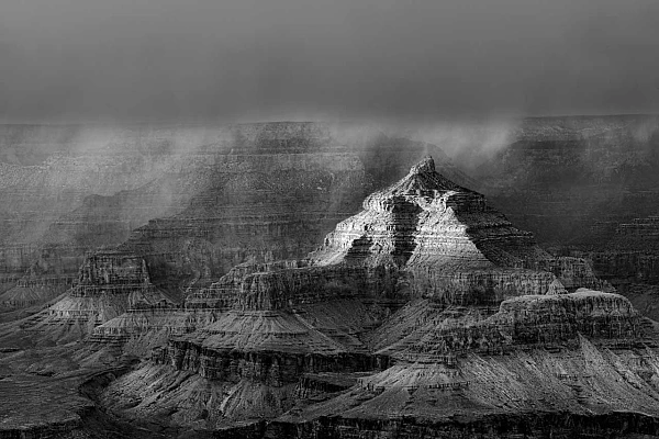 Storm over the Grand Canyon in Arizona, United States. Photograph by Amar Guillen, photographer artist.
