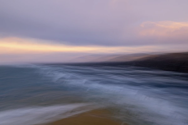 A coastal seascape of Scotland with an artistic effect. Fine art Photograph in Impression by Amar Guillen, photographer artist.