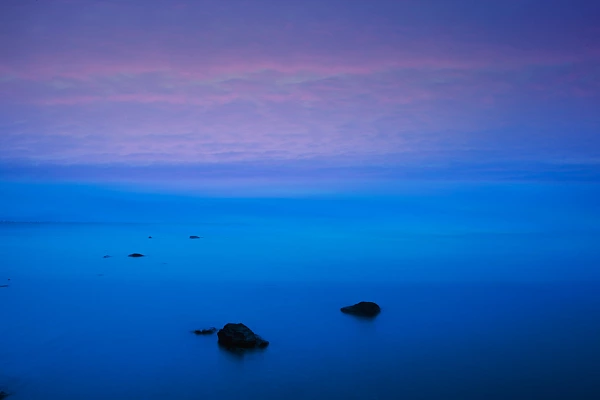 The magic of dawn when the blue hour fades away.
