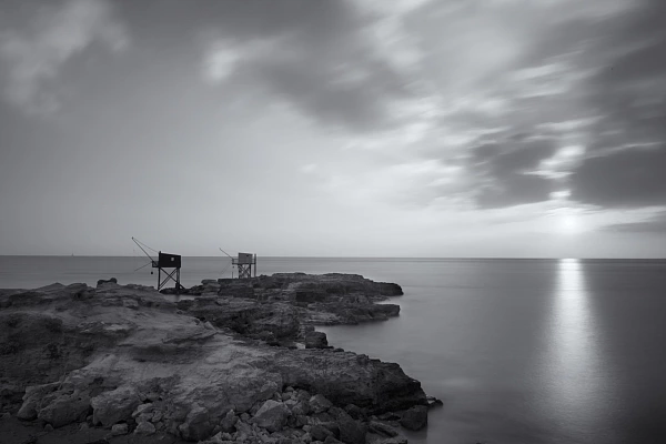 Landscape of the coast of Charente-Maritime in France. Photograph by Amar Guillen, photographer artist.